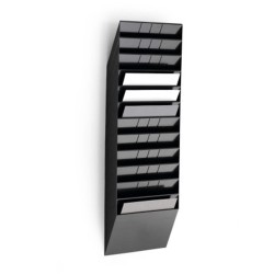 Durable Zestaw 12 pojemników na dokumenty poziomy Flexiboxx A4 12 Czarny 1709781060