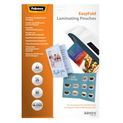 FELLOWES FOLIE DO LAMINACJI "ŁATWO ZŁÓŻ" 80 MIK - A4