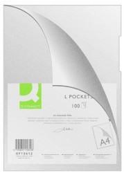 Obwoluta Q-Connect Typu L, Pp, A4, Groszkowa, 80mikr., 100szt., Transparentna