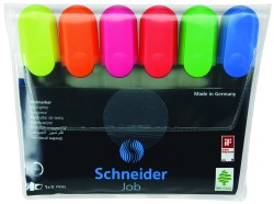 Zestaw Zakreślaczy Schneider Job, 1-5 Mm, 6 Szt., Miks Kolorów