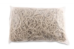 Gumki Recepturki Office Products, Średnica 50mm, 1,5x3mm, 60% Kauczuku, 1000g, Zgrzewka, Białe