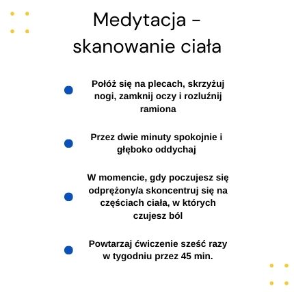 Medytacja - skanowanie ciała
